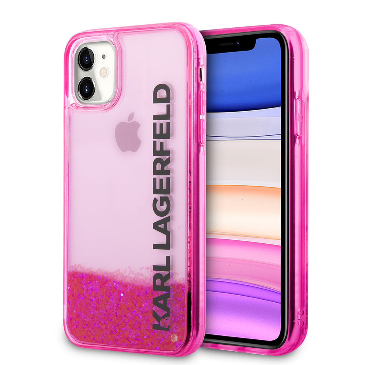 Karl Lagerfeld iPhone 11 Kılıf Sıvılı Simli Elong Dizayn Telefon Kılıfı - 1 Karl Lagerfeld iPhone 11 Kılıf Sıvılı Simli Elong Dizayn Telefon Kılıfı - 1